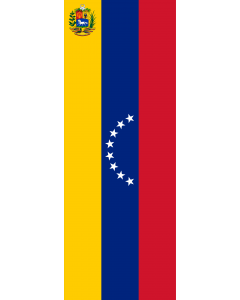 Banner-Flagge:  Venezuela  |  Hochformat Fahne | 6m² | 400x150cm 