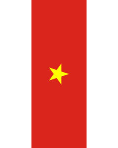 Vertical Hanging Swivel Crossbar Banner Flag: Vietnam |  portrait flag | 6m² | 64sqft | 400x150cm | 13x5ft 