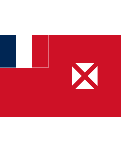 Flag: Wallis and Futuna |  landscape flag | 0.06m² | 0.65sqft | 20x30cm | 8x12in 