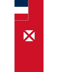 Bandera de  Wallis y Futuna |  bandera vertical | 3.5m² | 300x120cm 