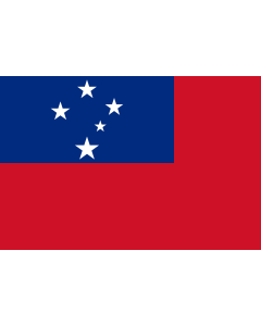 Bandera: Samoa |  bandera paisaje | 0.135m² | 30x45cm 