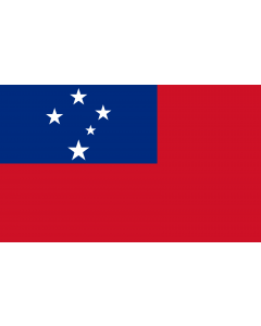 Flag: Samoa |  landscape flag | 1.35m² | 14.5sqft | 90x150cm | 3x5ft 