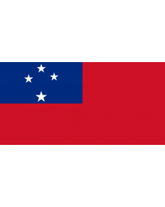 Flag: Samoa between May 26, 1948 - February 24, 1949 |  landscape flag | 1.35m² | 14.5sqft | 80x160cm | 30x60inch 