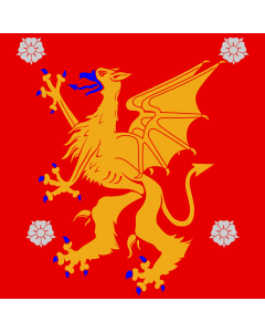Flag: Östergötland | County and province of Östergötland, Sweden |  1.35m² | 14.5sqft | 120x120cm | 45x45inch 
