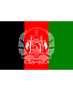 Flag: Afghanistan  2 |  landscape flag | 1.35m² | 14.5sqft | 90x150cm | 3x5ft 
