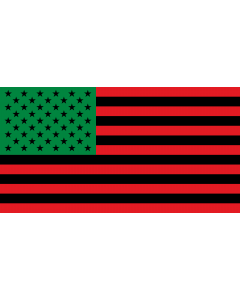 Flag: African America | Version of File African America.PNG made |  landscape flag | 1.35m² | 14.5sqft | 85x160cm | 33x60inch 