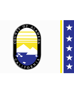 Flag: Alameda County, California |  landscape flag | 1.35m² | 14.5sqft | 90x150cm | 3x5ft 