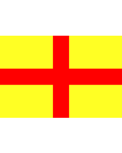 Flag: City of Albenga, Liguria, Italy |  landscape flag | 1.35m² | 14.5sqft | 90x150cm | 3x5ft 