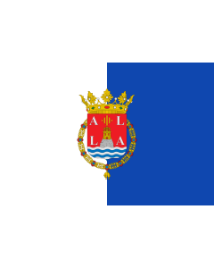 Flag: Alicante  Spain |  landscape flag | 1.35m² | 14.5sqft | 90x150cm | 3x5ft 