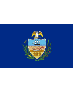 Flag: Allegheny County, Pennsylvania |  landscape flag | 1.35m² | 14.5sqft | 90x150cm | 3x5ft 