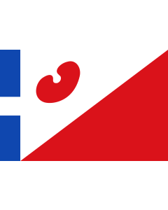 Flag: Allingawier vlag | Dorpsvlaggen Friesland |  landscape flag | 1.35m² | 14.5sqft | 90x150cm | 3x5ft 