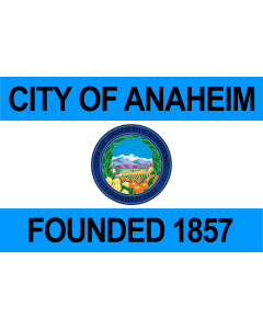 Flag: Anaheim |  landscape flag | 1.35m² | 14.5sqft | 90x150cm | 3x5ft 