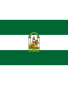 Flag: Autonoma Comunity of Andalusia  Spain |  landscape flag | 1.35m² | 14.5sqft | 90x150cm | 3x5ft 