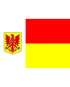 Flag: Apeldoorn vlag | Apeldoorn  Netherlands |  landscape flag | 1.35m² | 14.5sqft | 90x150cm | 3x5ft 