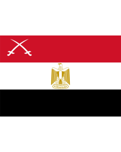 Flag: Army of Egypt and war flag of Egypt |  landscape flag | 1.35m² | 14.5sqft | 90x150cm | 3x5ft 