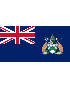 Flag: Ascension Island |  landscape flag | 0.06m² | 0.65sqft | 17x34cm | 7x14inch 