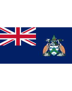 Flag: Ascension Island |  landscape flag | 0.06m² | 0.65sqft | 17x34cm | 7x14inch 