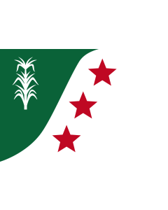 Flag: Official flag of Ascension Parish |  landscape flag | 1.35m² | 14.5sqft | 90x150cm | 3x5ft 