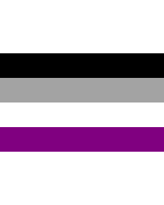 Flag: Asexual Pride |  landscape flag | 1.35m² | 14.5sqft | 90x150cm | 3x5ft 
