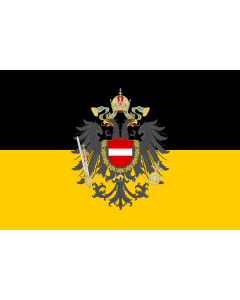 Flag: Austria Empire- Total War | Austria in Empire Total War |  landscape flag | 1.35m² | 14.5sqft | 90x150cm | 3x5ft 