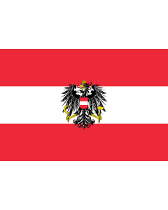 Flag: State flag of Austria, 1919-1934 |  landscape flag | 1.35m² | 14.5sqft | 90x150cm | 3x5ft 
