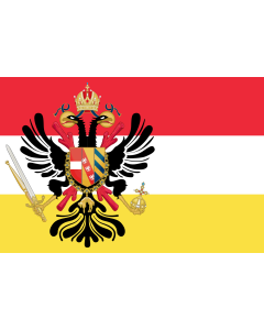 Flag: Austrian Low Countries |  landscape flag | 1.35m² | 14.5sqft | 90x150cm | 3x5ft 