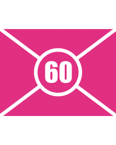 Flag: Auto Racing Code 60 |  landscape flag | 1.35m² | 14.5sqft | 100x130cm | 40x50inch 