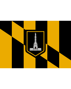 Flag: Baltimore, Maryland |  landscape flag | 1.35m² | 14.5sqft | 90x150cm | 3x5ft 