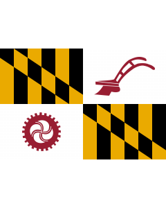 Flag: Baltimore County, Maryland, USA |  landscape flag | 1.35m² | 14.5sqft | 90x150cm | 3x5ft 
