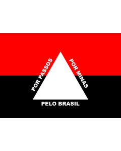 Flag: Passos, Minas Gerais |  landscape flag | 1.35m² | 14.5sqft | 90x150cm | 3x5ft 