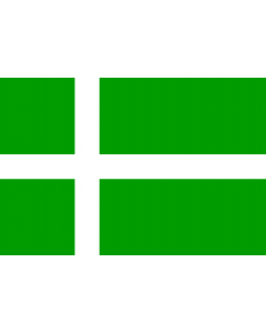Flag: Scottish island of Barra |  landscape flag | 1.35m² | 14.5sqft | 90x150cm | 3x5ft 