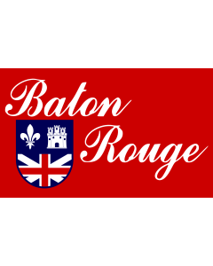 Flag: Baton Rouge, Louisiana |  landscape flag | 1.35m² | 14.5sqft | 90x150cm | 3x5ft 