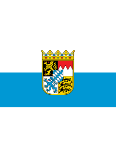 Flag: Bavaria  state  S |  landscape flag | 1.35m² | 14.5sqft | 90x150cm | 3x5ft 
