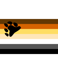 Flag: Bear community |  landscape flag | 1.35m² | 14.5sqft | 90x150cm | 3x5ft 