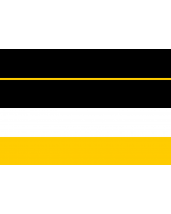 Flag: Belka Flag based upon Image Belka |  landscape flag | 1.35m² | 14.5sqft | 90x150cm | 3x5ft 