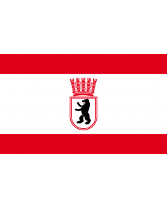 Flag: Berlin  1934-1954 | State Flag of Berlin from 1934 to 1954 |  landscape flag | 1.35m² | 14.5sqft | 90x150cm | 3x5ft 