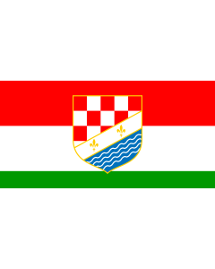 Flag: Bosanska Posavina |  landscape flag | 1.35m² | 14.5sqft | 80x160cm | 30x60inch 