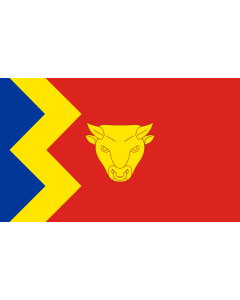 Flag: Birmingham City | The new city flag of Birmingham |  landscape flag | 1.35m² | 14.5sqft | 90x150cm | 3x5ft 
