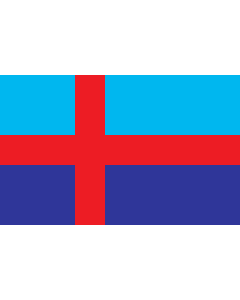 Flag: Bohuslän county of Sweden |  landscape flag | 1.35m² | 14.5sqft | 90x150cm | 3x5ft 