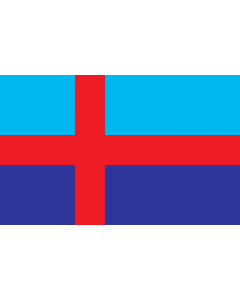 Flag: Bohuslän county of Sweden |  landscape flag | 1.35m² | 14.5sqft | 90x150cm | 3x5ft 