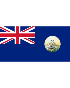Flag: British Colony of Labuan 1912-1946 |  landscape flag | 1.35m² | 14.5sqft | 80x160cm | 30x60inch 