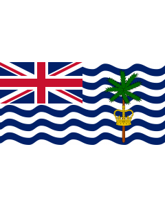 Flag: British Indian Ocean Territory 1990 |  landscape flag | 1.35m² | 14.5sqft | 80x160cm | 30x60inch 