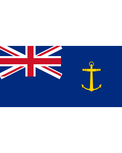 Flag: British Royal Fleet Auxiliary Ensign |  landscape flag | 1.35m² | 14.5sqft | 80x160cm | 30x60inch 