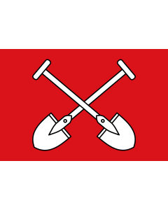 Flag: Municipality of Bütgenbach |  landscape flag | 1.35m² | 14.5sqft | 90x150cm | 3x5ft 