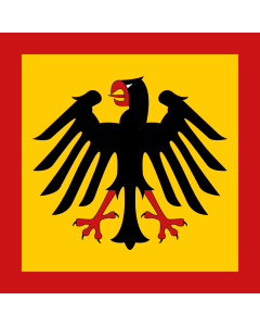 Flag: Standard of the President of Germany |  1.35m² | 14.5sqft | 120x120cm | 45x45inch 