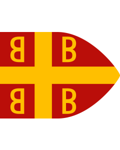 Flag: The Byzantine imperial ensign  βασιλικόν φλάμουλον |  landscape flag | 1.35m² | 14.5sqft | 100x140cm | 40x55inch 