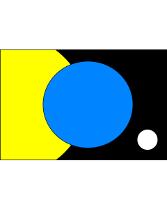 Flag: CadleFlagEarth | James Cadle s Flag of Earth |  landscape flag | 1.35m² | 14.5sqft | 90x150cm | 3x5ft 