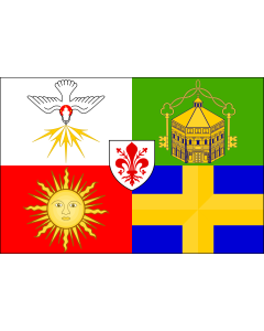 Flag: Historical Football of Florence  Unofficial |  landscape flag | 1.35m² | 14.5sqft | 90x150cm | 3x5ft 