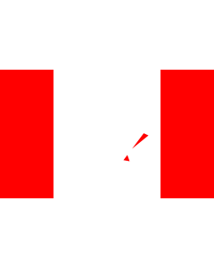 Flag: Canada rendered with non-official aspect ratio of 5 3 |  landscape flag | 1.35m² | 14.5sqft | 90x150cm | 3x5ft 