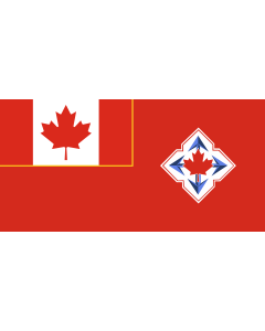 Flag: Canadian Army  1968-1998 |  landscape flag | 1.35m² | 14.5sqft | 80x160cm | 30x60inch 